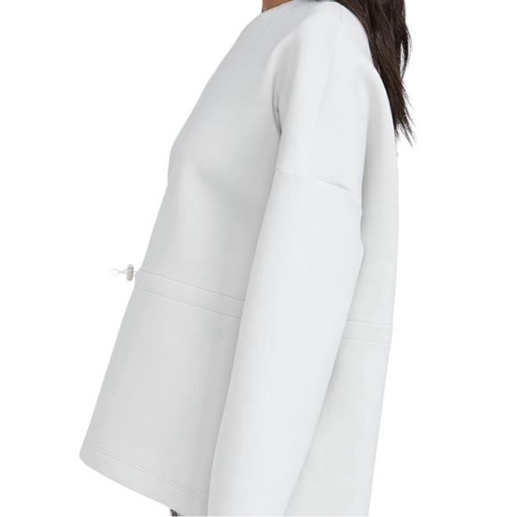 Sweaty Betty Scuba Drawstring Neoprene Gray Sweatshirt - XXL - Picture 5 of 11